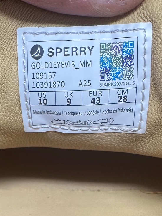Sperry Gold Cup 1Eye Vibram Premium Nubuck Leather Boat Shoe Size 10 Men\'s main image 6
